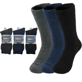 3 Pairs Winter Men Heavy Duty Thermal Heated Warm Work Socks Boots Size 9-13