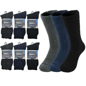 6 Pairs Winter Men Heavy Duty Thermal Heated Warm Work Socks Boots Size 9-13
