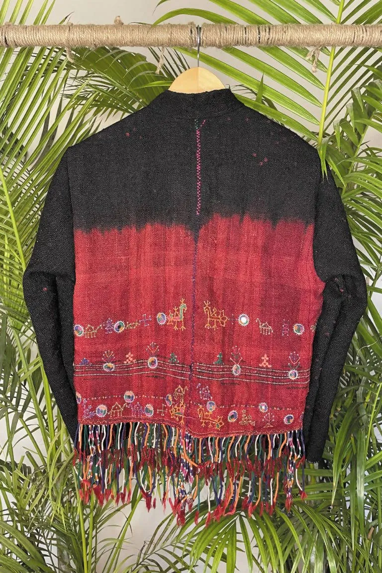 BLACK UPCYCLED JACKET