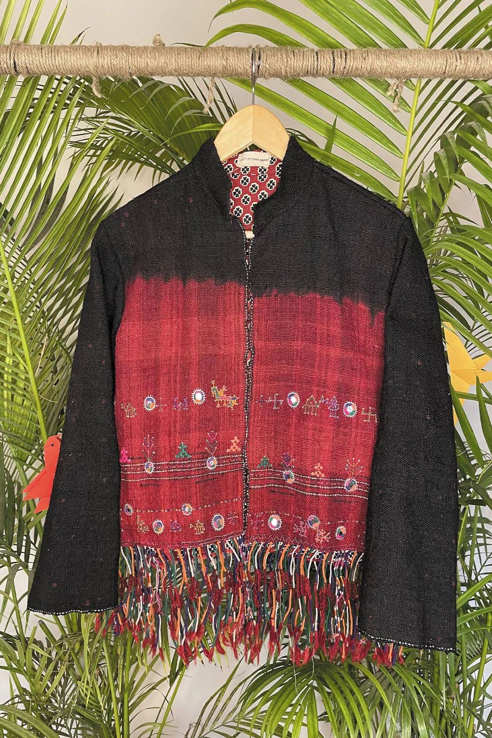 BLACK UPCYCLED JACKET