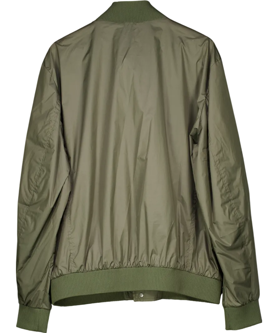 BOSS Green Water Repellent Button Up Travel Bomber Jacket UK XXL