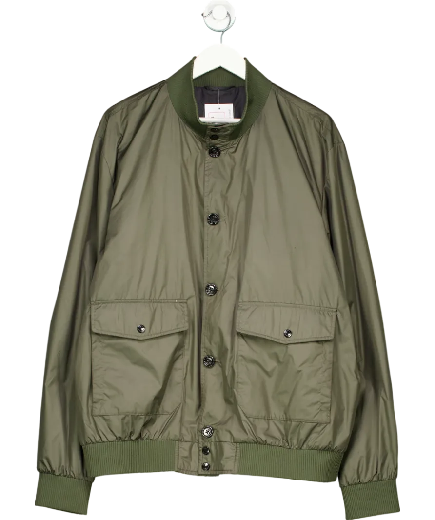 BOSS Green Water Repellent Button Up Travel Bomber Jacket UK XXL