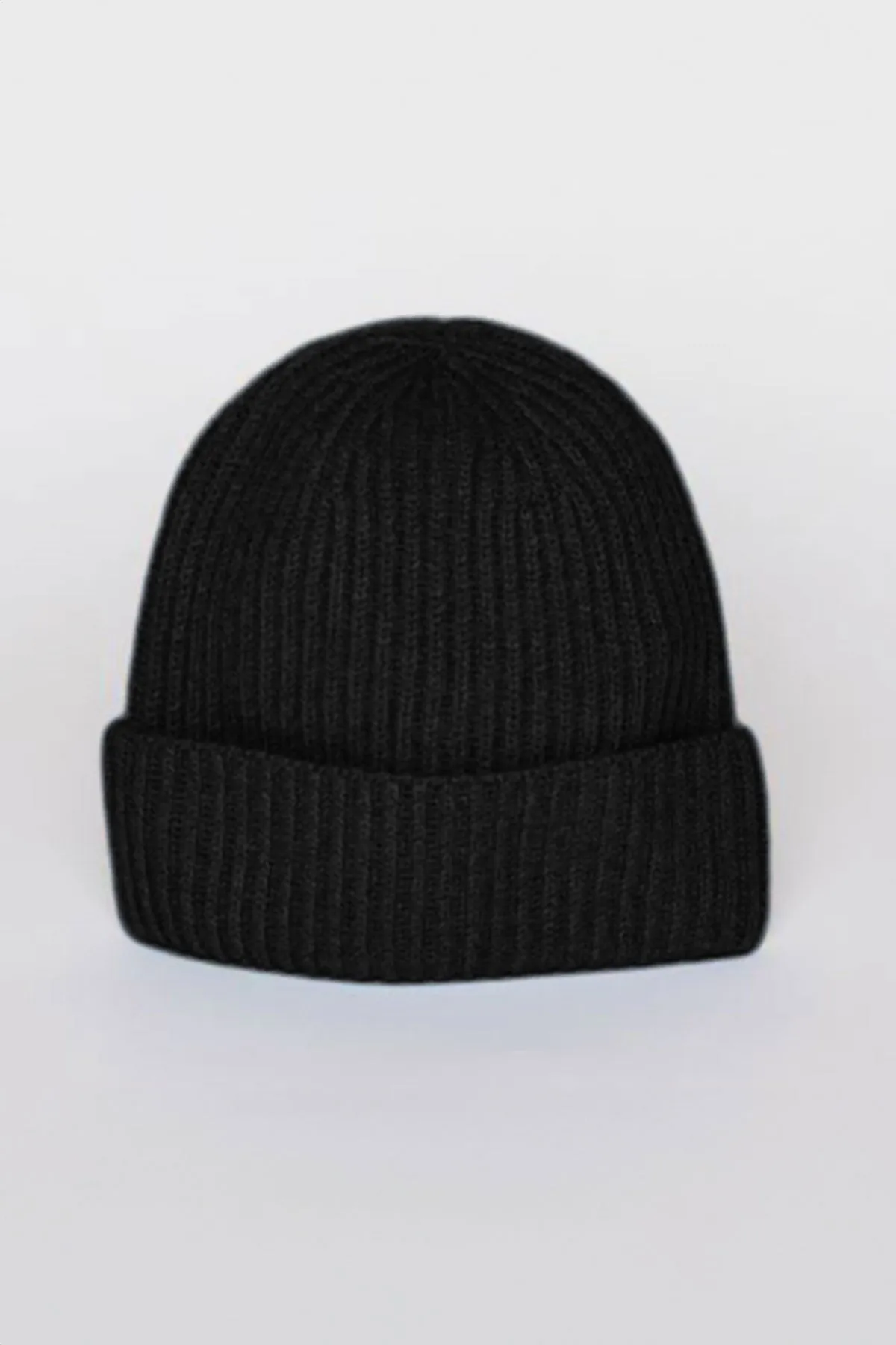CASHMERE RIB BEANIE