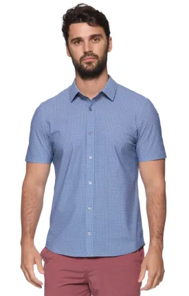 Flag and Anthem Journey SS Stretch Shirt - Medium Blue