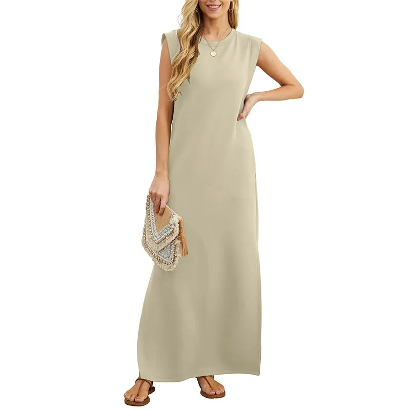 Hot SaleWomen Loose Split Wrinkle-Free Long Dress