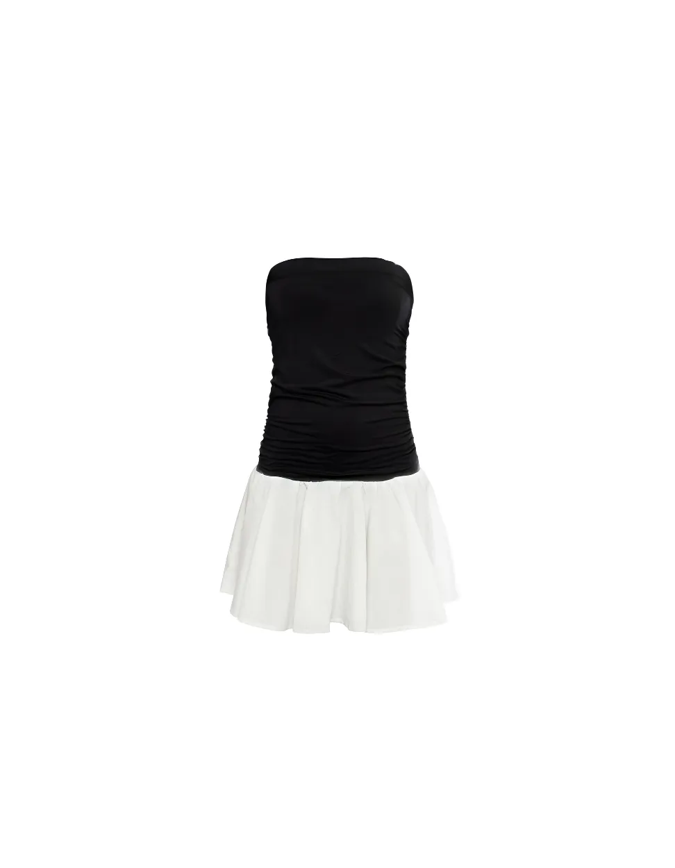 Julie Strapless Dress Bicolor