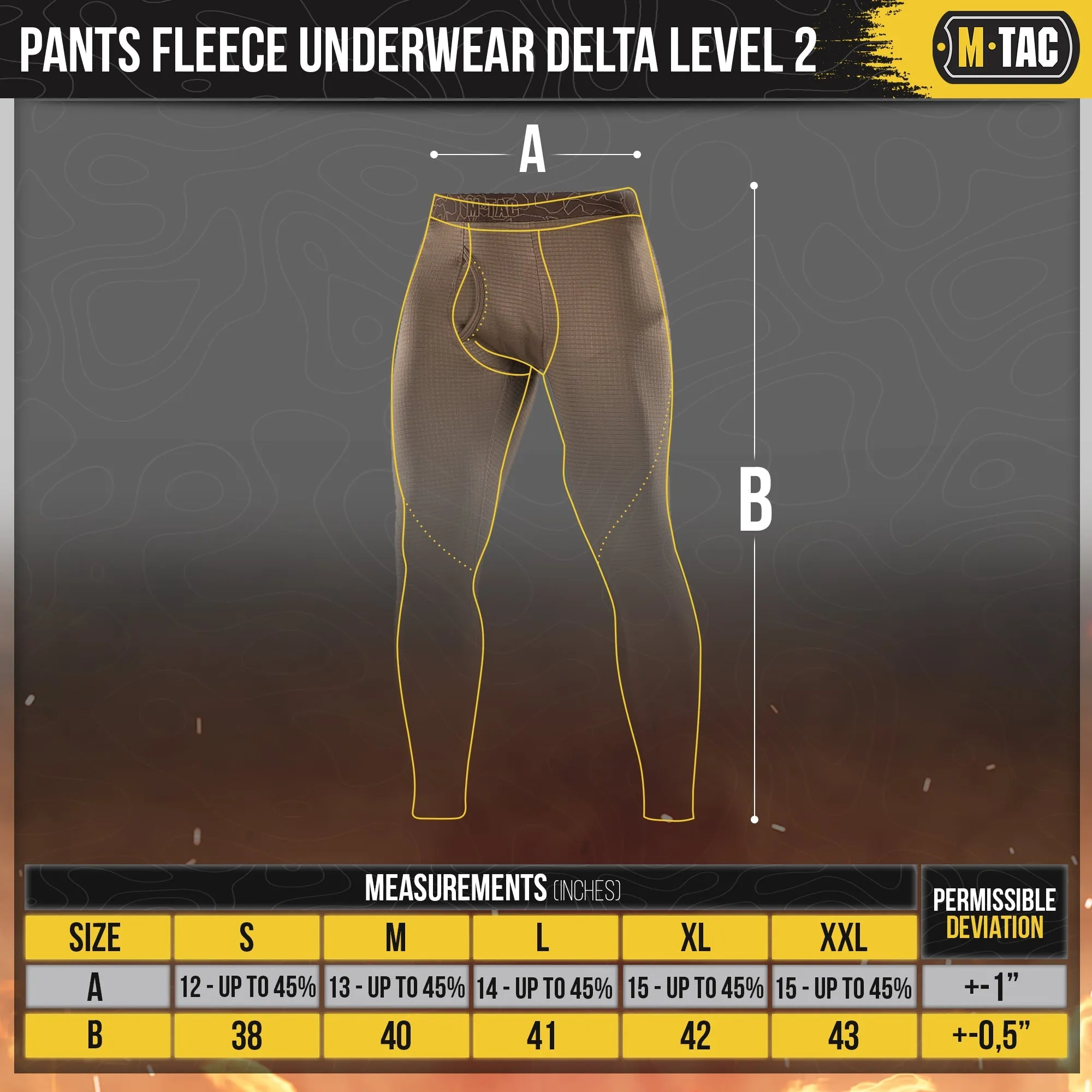 M-Tac ECWCS Pants Fleece Underwear Delta Level 2