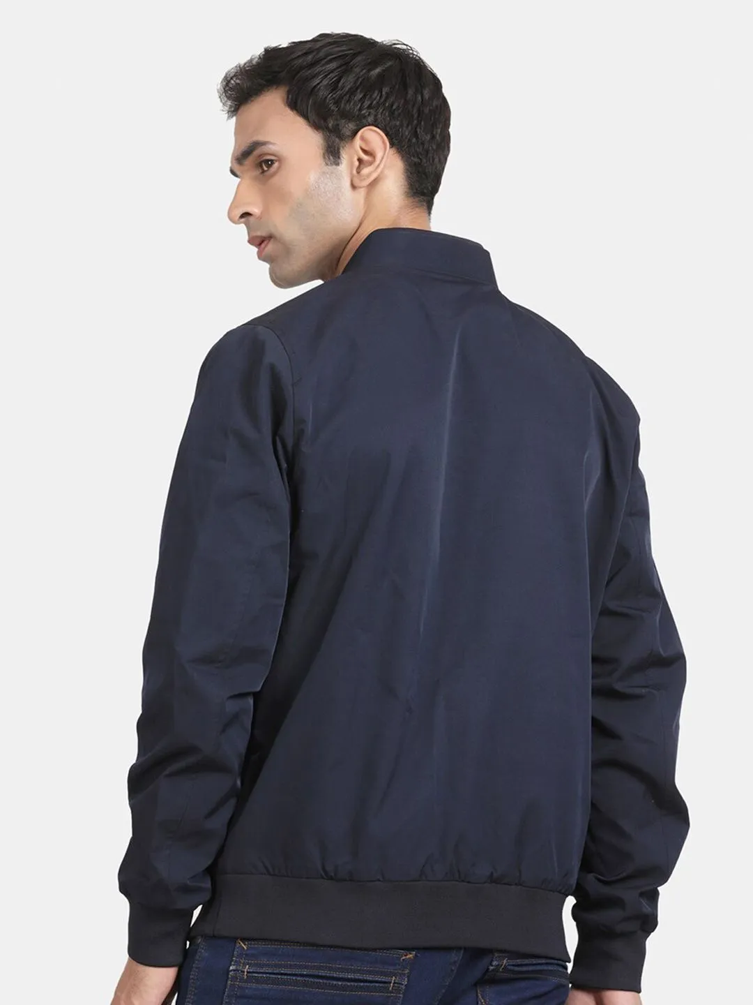 Mandarin Collar Lightweight Bomber Jacket
