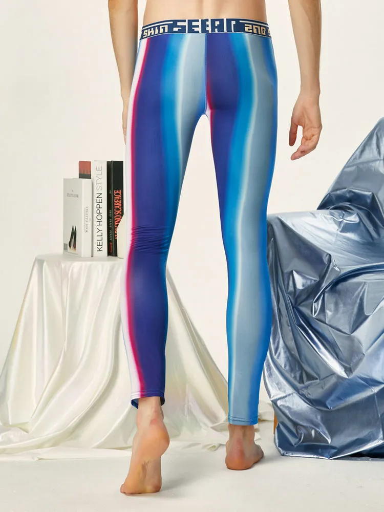 Men's Gradient Thin Comfortable Breathable Seamless Home Pants