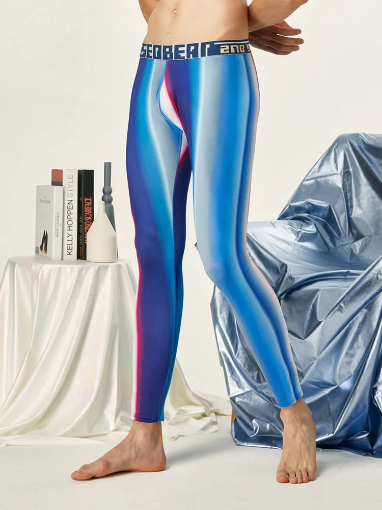 Men's Gradient Thin Comfortable Breathable Seamless Home Pants