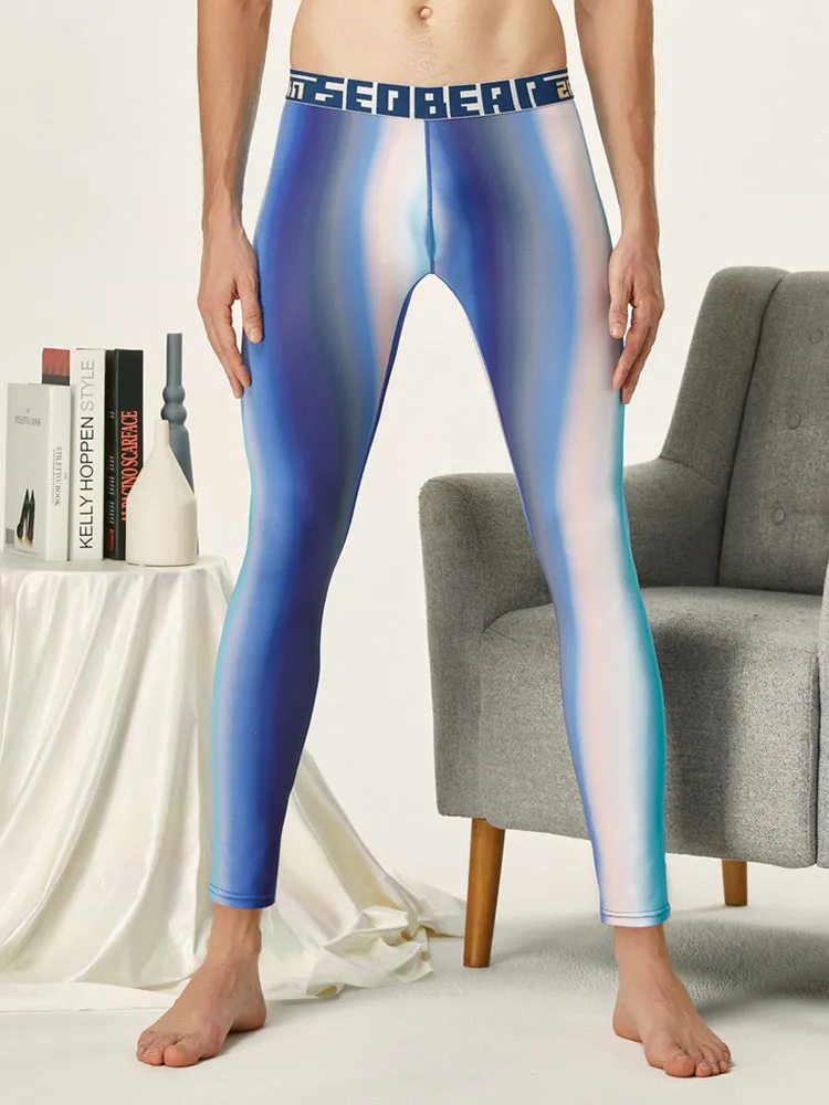 Men's Gradient Thin Comfortable Breathable Seamless Home Pants