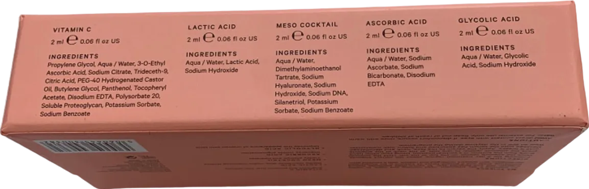 MZ Skin Glow Boost Ampoules 5 Day Intensive Radiance Regime 10x2ml