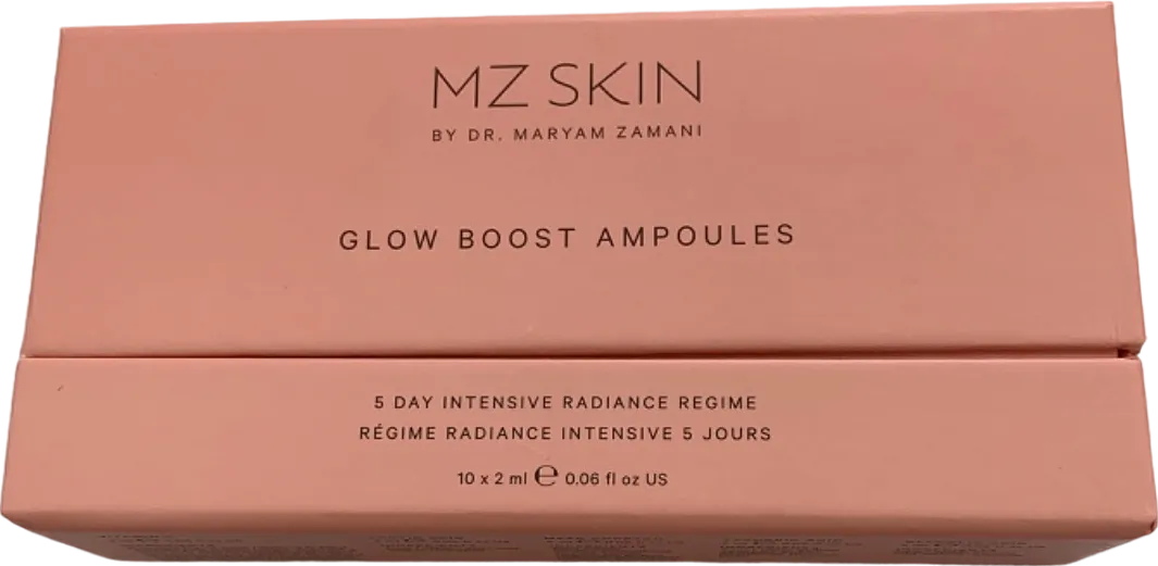 MZ Skin Glow Boost Ampoules 5 Day Intensive Radiance Regime 10x2ml