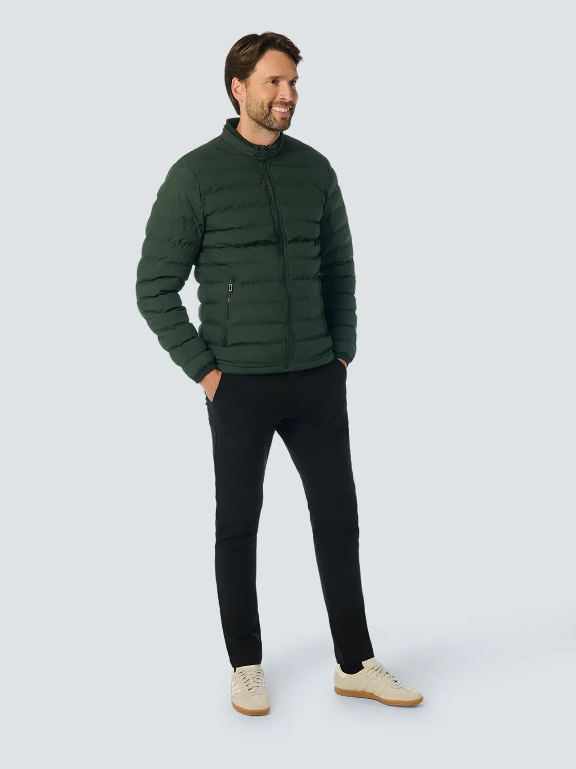 No Excess Padded Jacket: Short Fit - Dark Moss