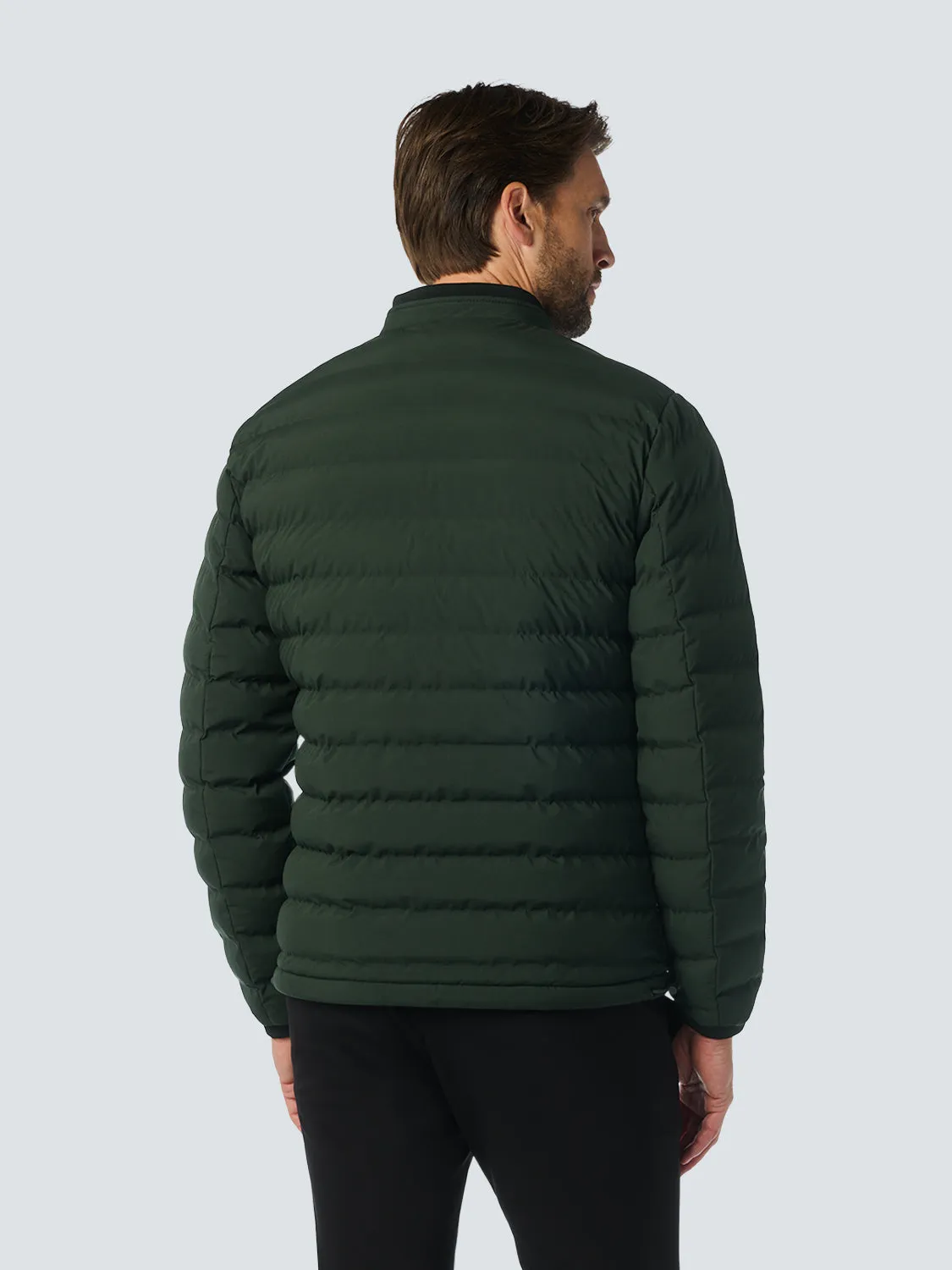 No Excess Padded Jacket: Short Fit - Dark Moss