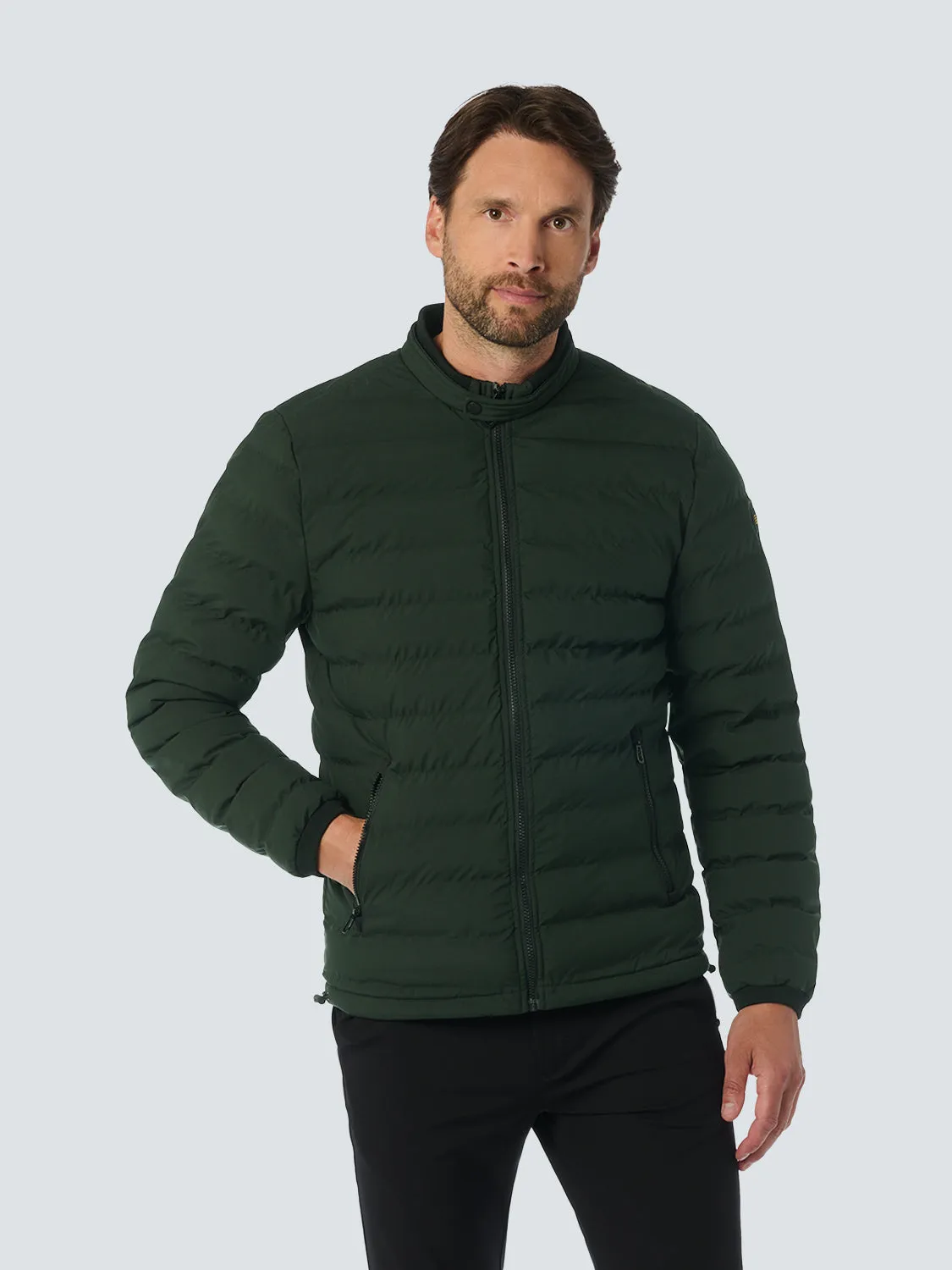 No Excess Padded Jacket: Short Fit - Dark Moss