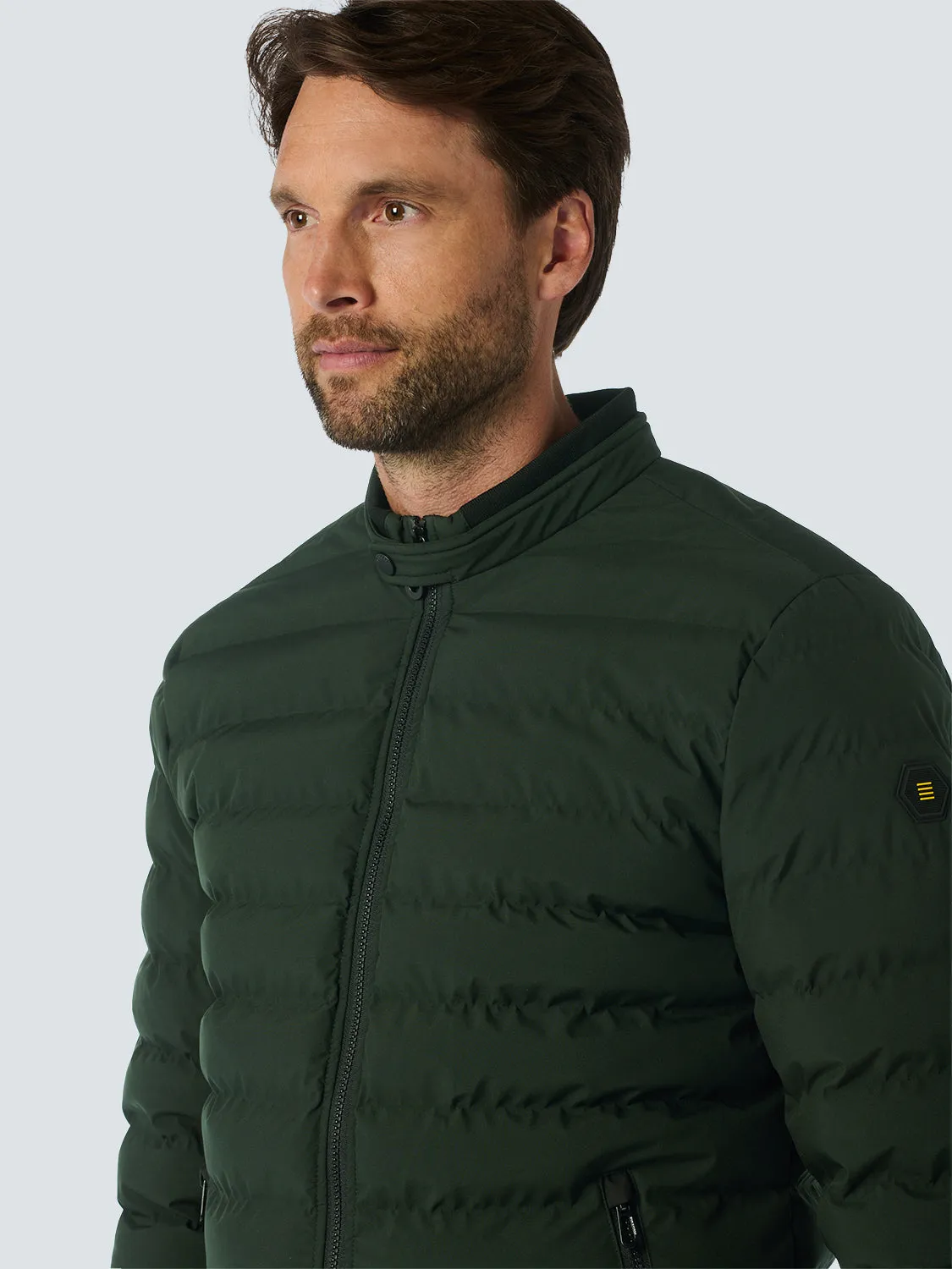 No Excess Padded Jacket: Short Fit - Dark Moss